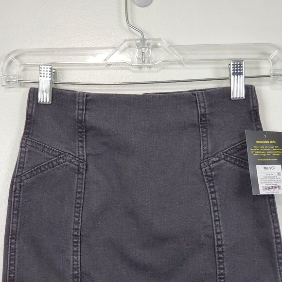 Art Class Girls Black Wash Stretchy Denim Jean Pencil Skirt NEW NWT Size M (7/8) - Picture 2 of 11